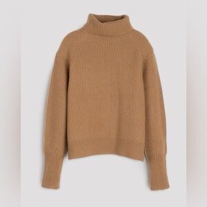 UNSUBSCRIBED CASHMERE TURTLENECK SWEATER IN CAMEL COLOR. NWT